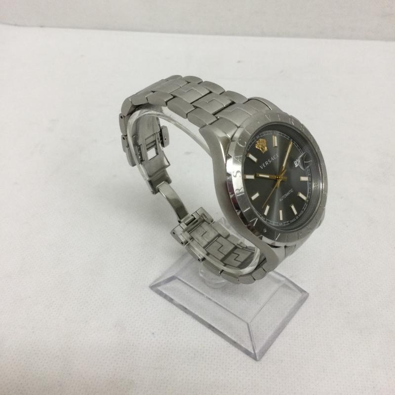 ヴェルサーチ VERSACE 腕時計 アナログ（自動巻き） VERSACE 時計　ヘレニウム　自動巻き　メンズ - 銀 / シルバー / silver color メンズ USED 古着 中古 50161562