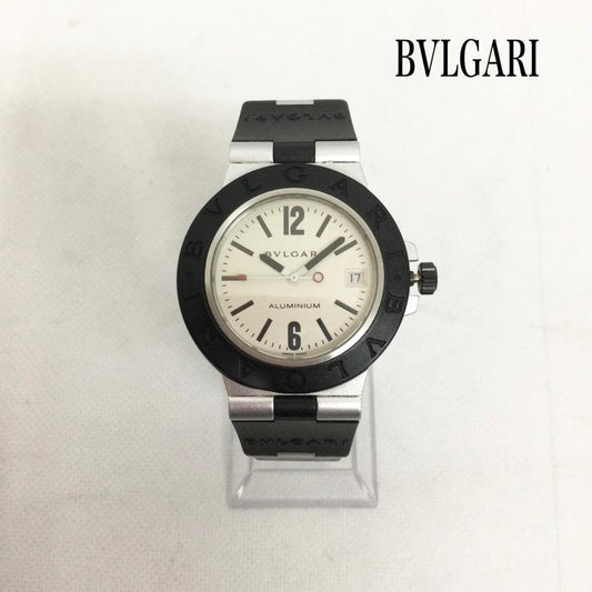 ブルガリ Bvlgari 腕時計 アナログ（自動巻き） ブルガリ アルミニウム AL38A メンズ - 白 / ホワイト / white X 黒 / ブラック / black メンズ USED 古着 中古 50161563