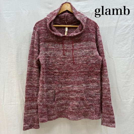 グラム glamb パーカー 長袖 Freedman Parka ボーダー ローゲージ ニット パーカー GB12WT / CS05 グランジ 2 メンズ USED 古着 中古 50161573