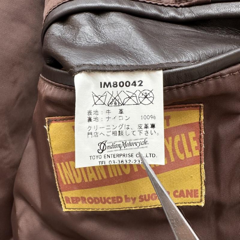 インディアン モーターサイクル INDIAN MOTORCYCLE ジャケット、上着 ジャケット、ブレザー カウ レザー テーラ－ド ジャケット IM80042 38 茶 / ブラウン / brown メンズ USED 古着 中古 50161574
