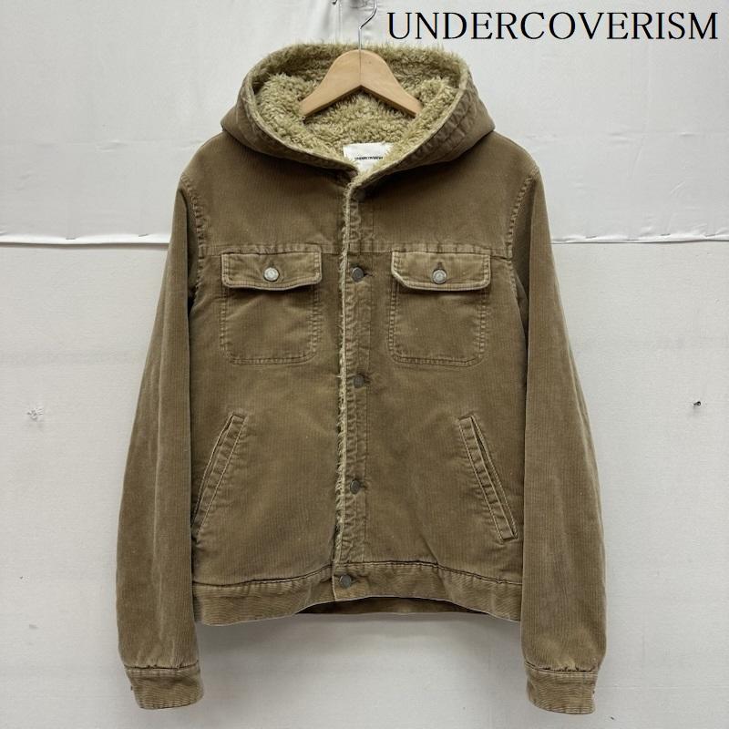 アンダーカバーイズム UNDERCOVERISM ジャケット、上着 ジャンパー、ブルゾン 裏地 ボア コーデュロイ フーデッド ジャケット H4206-2 2 茶 / ブラウン / brown メンズ USED 古着 中古 50161575