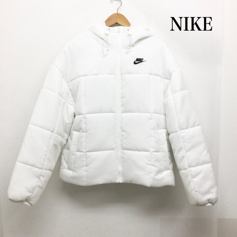 ナイキ NIKE ジャケット、上着 ジャンパー、ブルゾン スポーツウェア クラシック パファー Therma-FIT ルーズ フーデッド ジャケット FB7673-100 M 無地 白 / ホワイト / white レディース USED 古着 中古 50161579