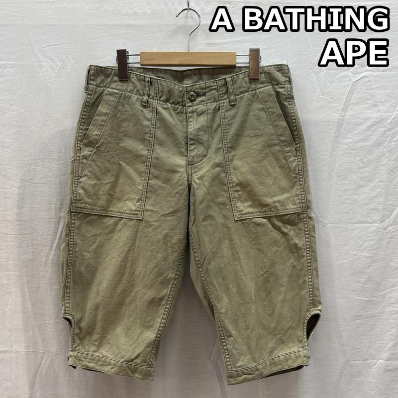 アベイシングエイプ A BATHING APE パンツ ショートパンツ URSUS BAPE 3910-153-001 ショート丈 ハーフ ベイカー パンツ S メンズ USED 古着 中古 50161582