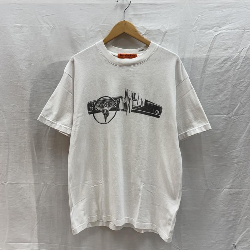 古着 USED Tシャツ 半袖 Augustine Kofie カー グラフィック クルーネック Tシャツ M 白 / ホワイト / white メンズ USED 古着 中古 50161587