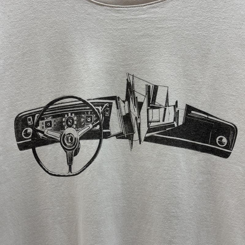 古着 USED Tシャツ 半袖 Augustine Kofie カー グラフィック クルーネック Tシャツ M 白 / ホワイト / white メンズ USED 古着 中古 50161587