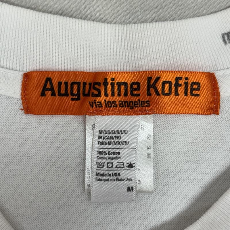古着 USED Tシャツ 半袖 Augustine Kofie カー グラフィック クルーネック Tシャツ M 白 / ホワイト / white メンズ USED 古着 中古 50161587