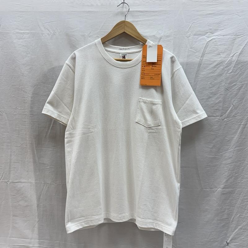 ジャクソンマティス JACKSON MATISSE Tシャツ 半袖 バック フェルト ロゴ クルーネック ポケット Tシャツ ポケT JM22AWMA02 L メンズ USED 古着 中古 50161589