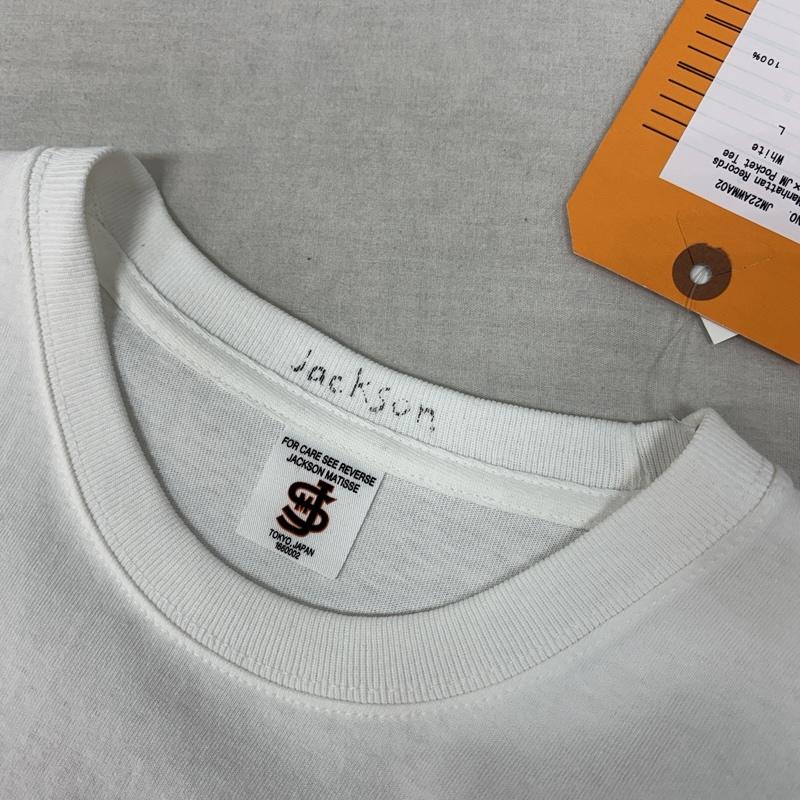 ジャクソンマティス JACKSON MATISSE Tシャツ 半袖 バック フェルト ロゴ クルーネック ポケット Tシャツ ポケT JM22AWMA02 L メンズ USED 古着 中古 50161589