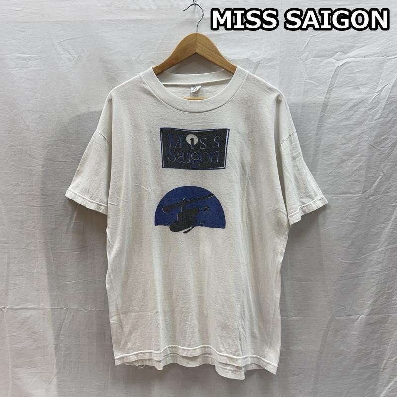 古着 USED Tシャツ 半袖 MISS SAIGON ミュージカル ロゴ クルーネック 半袖 Tシャツ XXL 白 / ホワイト / white メンズ USED 古着 中古 50161590