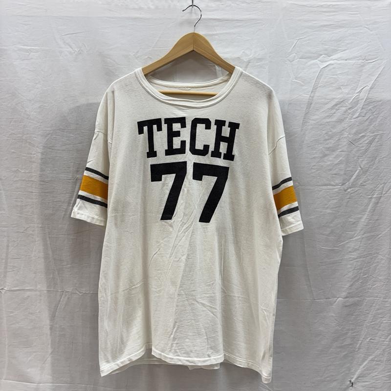 ヴィンテージ VINTAGE Tシャツ 半袖 TECH77 ナンバリング プリント フットボール Tシャツ - メンズ USED 古着 中古 50161591