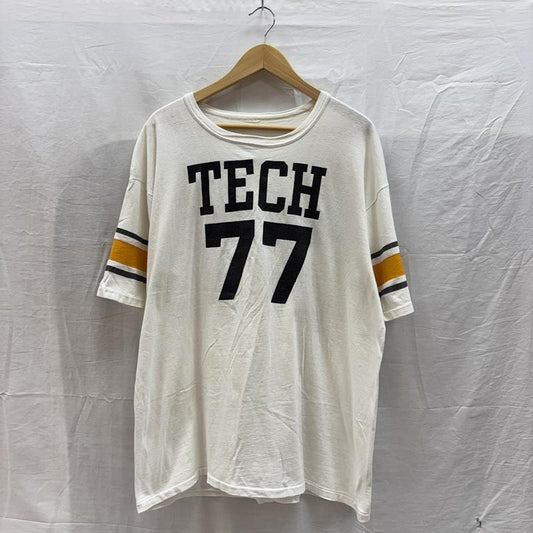 ヴィンテージ VINTAGE Tシャツ 半袖 TECH77 ナンバリング プリント フットボール Tシャツ - メンズ USED 古着 中古 50161591