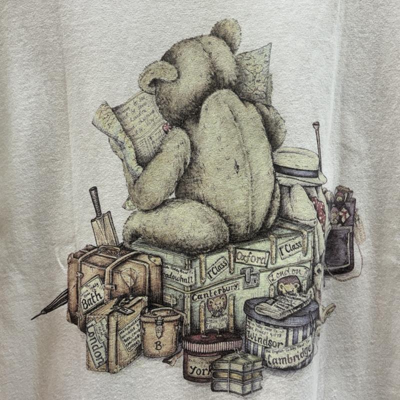 古着 USED Tシャツ 半袖 The English Teddy Bear 90年代 ビンテージ ベアー プリント Tシャツ 90s VINTAGE S メンズ USED 古着 中古 50161592