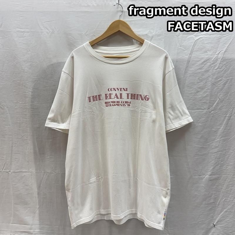 フラグメントデザイン fragment design Tシャツ 半袖 FACETASM ファセッタズム コラボ CONVENI ロゴ プリント Tシャツ XL 白 / ホワイト / white メンズ USED 古着 中古 50161594
