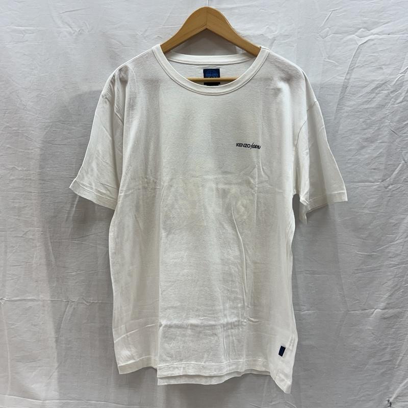 ケンゾージーンズ KENZOJEANS Tシャツ 半袖 バック フラワー ロゴ クルーネック 半袖 Tシャツ FREE 白 / ホワイト / white メンズ USED 古着 中古 50161597