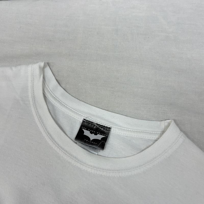 ギルダン GILDAN Tシャツ 半袖 DARK KNIGHT ダークナイト ヒースレジャー ジョーカー アメコミ Tシャツ M 白 / ホワイト / white メンズ USED 古着 中古 50161598