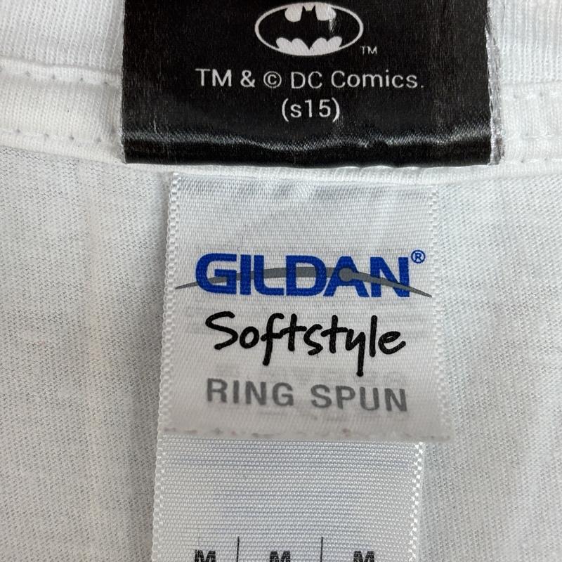 ギルダン GILDAN Tシャツ 半袖 DARK KNIGHT ダークナイト ヒースレジャー ジョーカー アメコミ Tシャツ M 白 / ホワイト / white メンズ USED 古着 中古 50161598