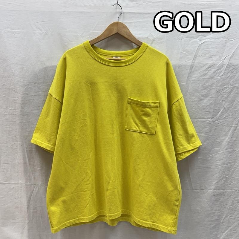 ゴールド GOLD Tシャツ 半袖 GL79024 スビンコットン ヘビーオンス ポケット Tシャツ ドロップショルダー S メンズ USED 古着 中古 50161599
