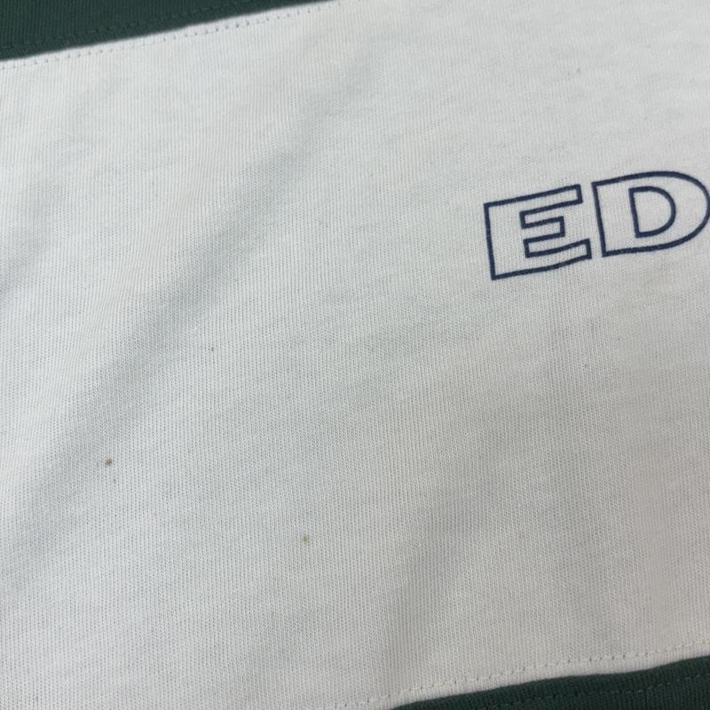 エディーバウアー Eddie Bauer Tシャツ 半袖 90年代 ビンテージ EBTEK パネル切替し Vネック Tシャツ 90s VINTAGE S 緑 / グリーン / green X 白 / ホワイト / white メンズ USED 古着 中古 50161600