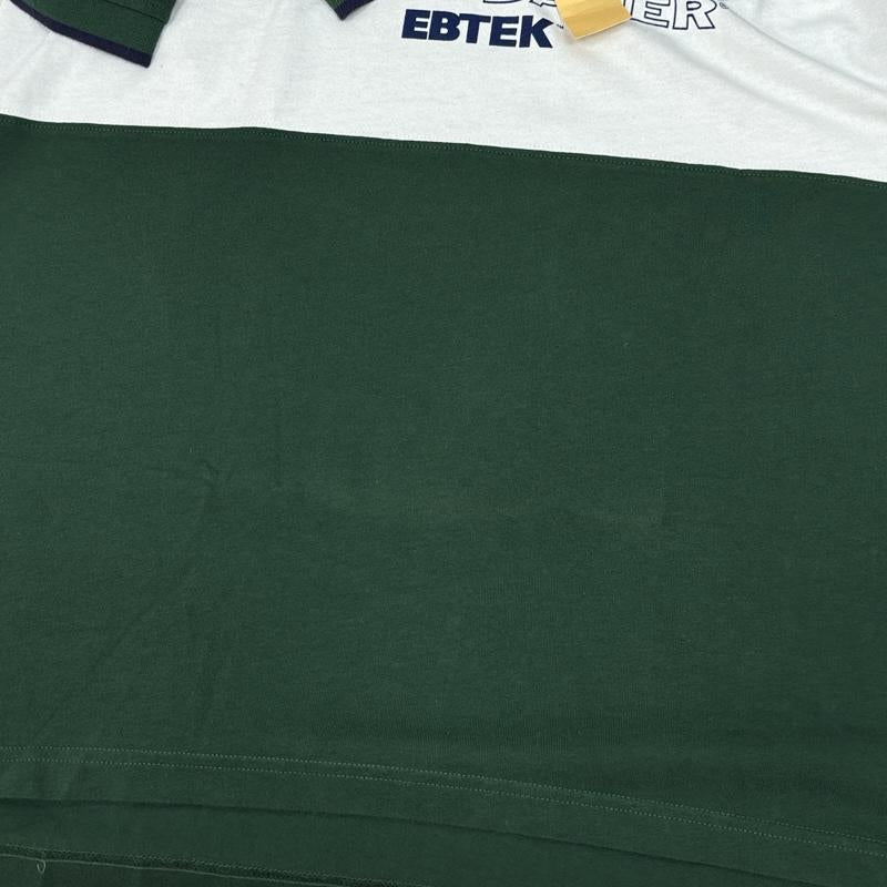 エディーバウアー Eddie Bauer Tシャツ 半袖 90年代 ビンテージ EBTEK パネル切替し Vネック Tシャツ 90s VINTAGE S 緑 / グリーン / green X 白 / ホワイト / white メンズ USED 古着 中古 50161600