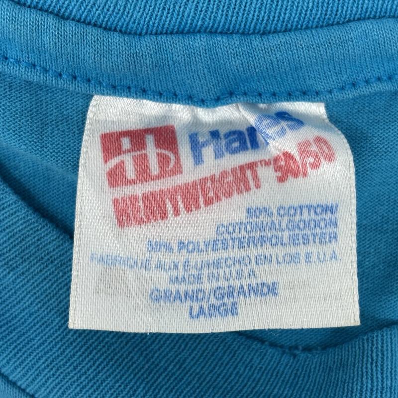 ゲス Guess Tシャツ 半袖 90年代 ビンテージ USA製 Hanes ヘインズ 筆記体 刺繍ロゴ Tシャツ 90s VINTAGE L メンズ USED 古着 中古 50161601