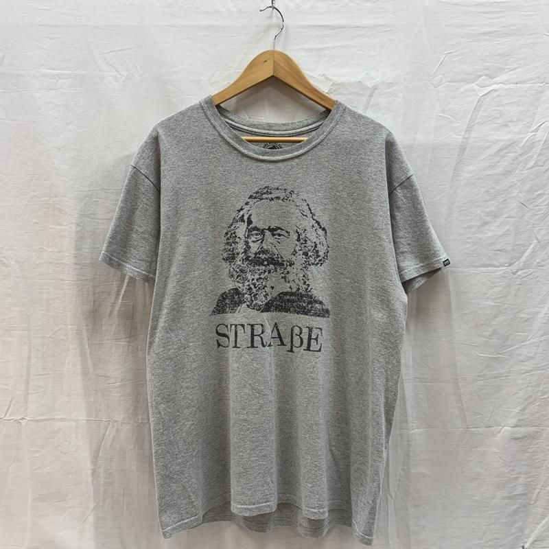 古着 USED Tシャツ 半袖 カールマルクス STRAGE プリント Tシャツ REDUCE DISTILL PURIFY COMMONEDUCATION L 灰 / グレー / gray メンズ USED 古着 中古 50161602