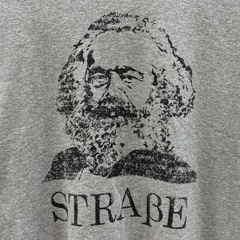 古着 USED Tシャツ 半袖 カールマルクス STRAGE プリント Tシャツ REDUCE DISTILL PURIFY COMMONEDUCATION L 灰 / グレー / gray メンズ USED 古着 中古 50161602