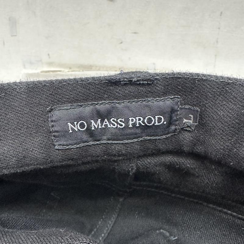 古着 USED パンツ デニム、ジーンズ NO MASS PROD ワックス 加工 ボタンフライ フレア デニム パンツ L 黒 / ブラック / black メンズ USED 古着 中古 50161603
