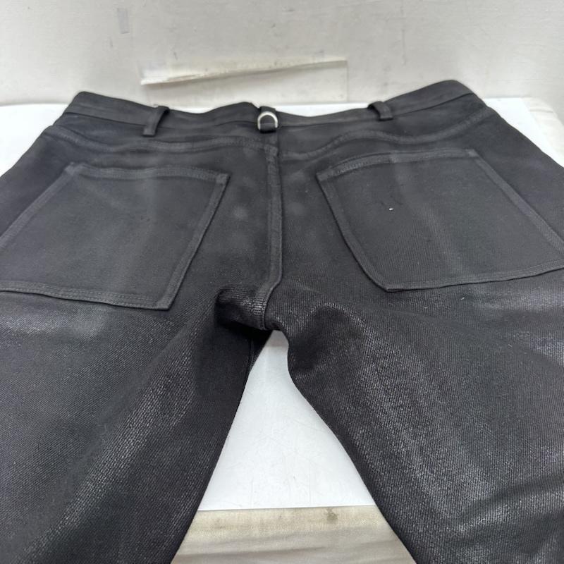 古着 USED パンツ デニム、ジーンズ NO MASS PROD ワックス 加工 ボタンフライ フレア デニム パンツ L 黒 / ブラック / black メンズ USED 古着 中古 50161603