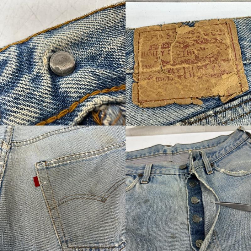 リーバイス Levi s パンツ デニム、ジーンズ 80s USA製 501 ボタンフライ デニム パンツ 524 - インディゴ / インディゴ / Indigo メンズ USED 古着 中古 50161605