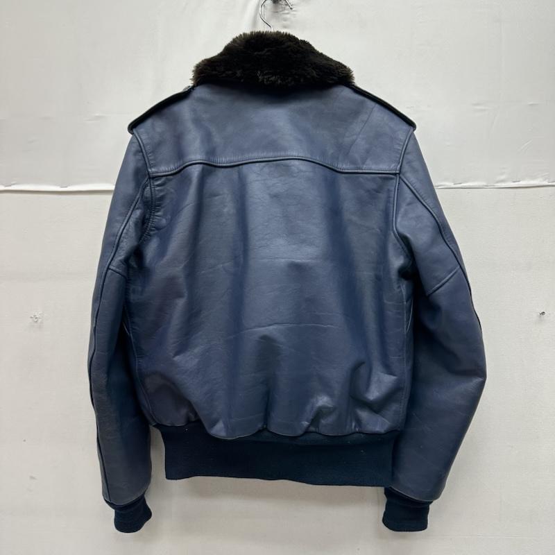 ショット schott ジャケット、上着 レザージャケット USA製 G-1 ボア ライナー フライト レザー ジャケット 674 US 40 紺 / ネイビー / navy メンズ USED 古着 中古 50161606