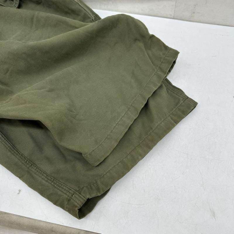 ステューシー STUSSY パンツ ショートパンツ 90s 紺タグ ワーク チノ ハーフ パンツ 32インチ カーキオリーブ / カーキオリーブ / メンズ USED 古着 中古 50161608