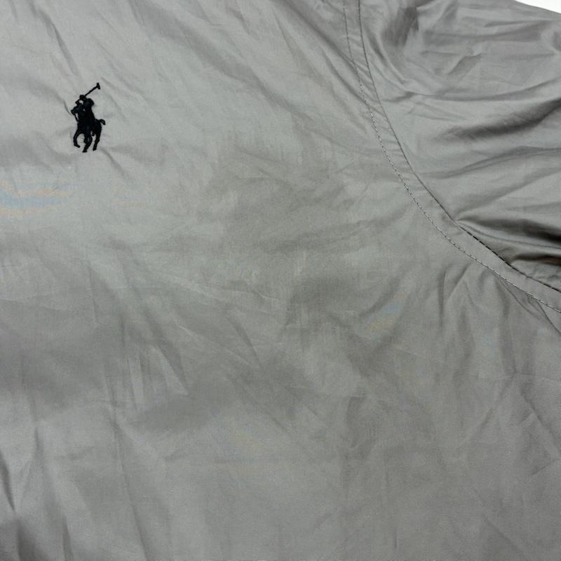 ポロバイラルフローレン Polo by RALPH LAUREN ジャケット、上着 ジャンパー、ブルゾン 2WAY 収納 フード 中綿 ジップアップ ナイロン ジャケット ブルゾン パイピング レザー ポニー 刺繍 L メンズ USED 古着 中古 50161611