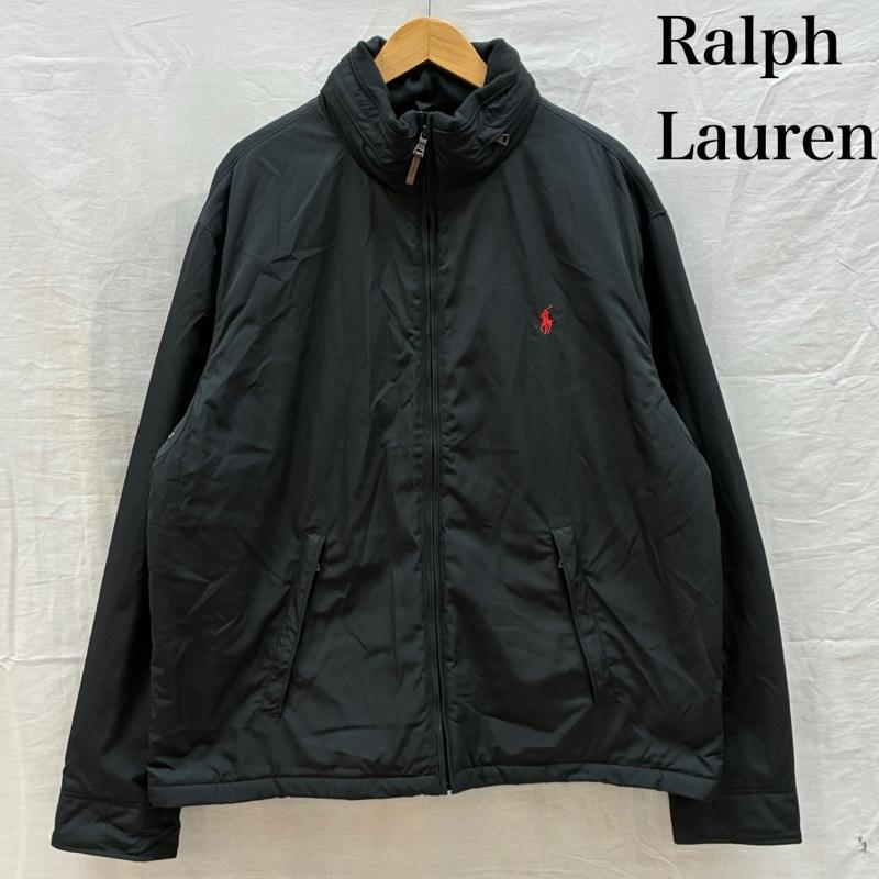 ポロラルフローレン POLO RALPH LAUREN ジャケット、上着 ジャンパー、ブルゾン 2WAY 収納 フード 中綿 ジップアップ ナイロン ジャケット ブルゾン 裏フリース ポニー 刺繍 XL メンズ USED 古着 中古 50161617