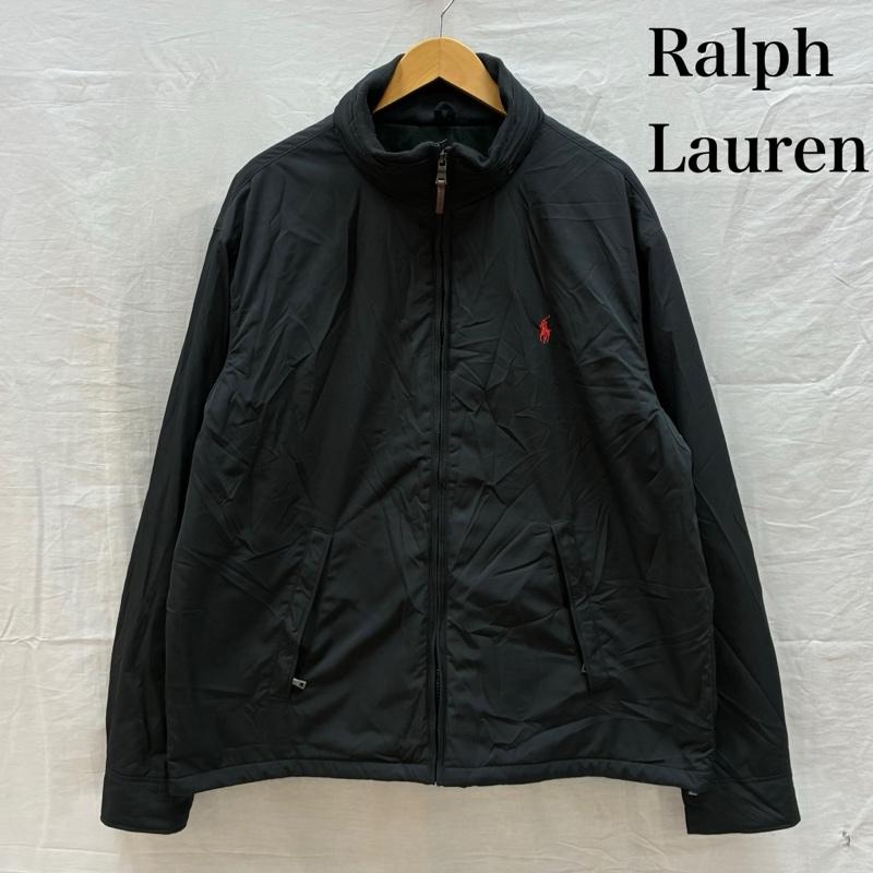 ポロラルフローレン POLO RALPH LAUREN ジャケット、上着 ジャンパー、ブルゾン 2WAY 収納 フード 中綿 ジップアップ ナイロン ジャケット ブルゾン 裏フリース ポニー 刺繍 XL メンズ USED 古着 中古 50161618