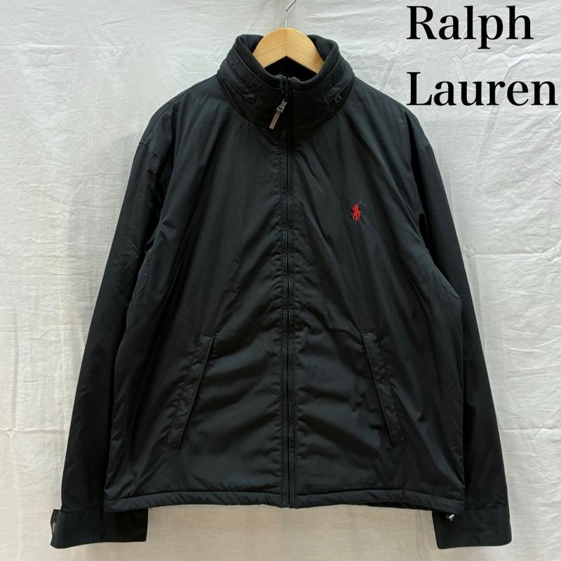 ポロラルフローレン POLO RALPH LAUREN ジャケット、上着 ジャンパー、ブルゾン 2WAY 収納 フード 中綿 ジップアップ ナイロン ジャケット ブルゾン 裏フリース ポニー 刺繍 L メンズ USED 古着 中古 50161619