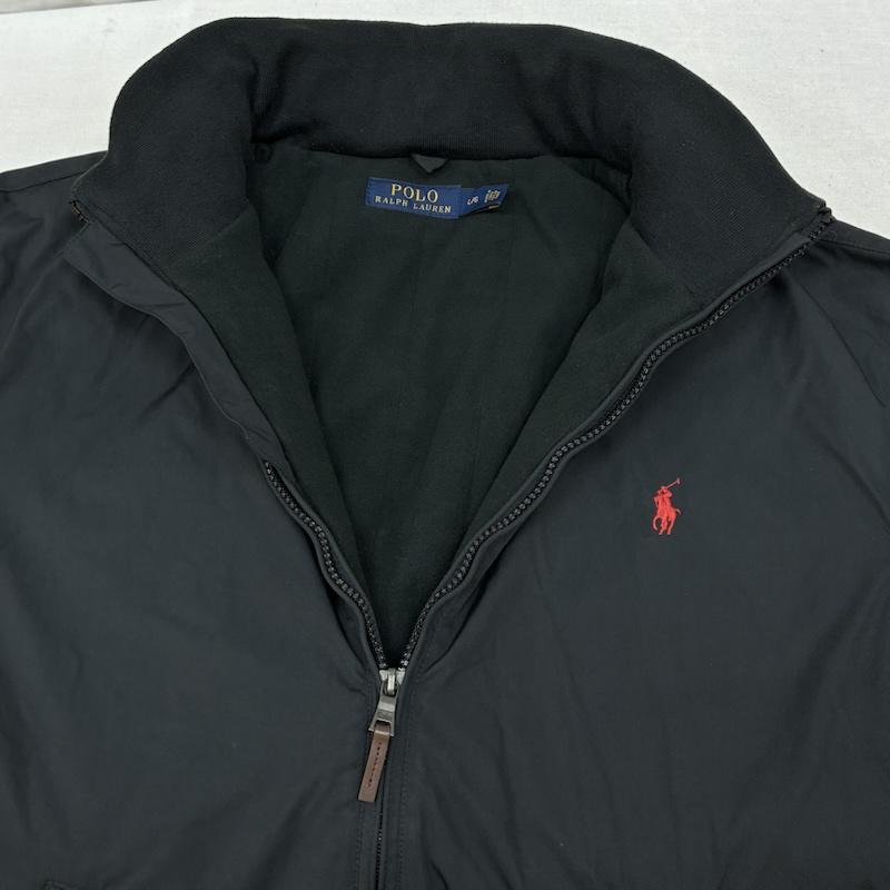 ポロラルフローレン POLO RALPH LAUREN ジャケット、上着 ジャンパー、ブルゾン 2WAY 収納 フード 中綿 ジップアップ ナイロン ジャケット ブルゾン 裏フリース ポニー 刺繍 L メンズ USED 古着 中古 50161619