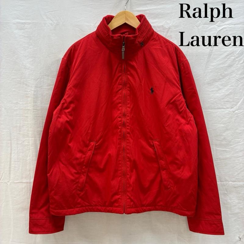 ポロバイラルフローレン Polo by RALPH LAUREN ジャケット、上着 ジャンパー、ブルゾン 2WAY 収納 フード 中綿 ジップアップ ナイロン ジャケット ブルゾン 裏フリース ポニー 刺繍 L メンズ USED 古着 中古 50161620