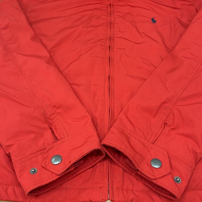 ポロバイラルフローレン Polo by RALPH LAUREN ジャケット、上着 ジャンパー、ブルゾン 2WAY 収納 フード 中綿 ジップアップ ナイロン ジャケット ブルゾン 裏フリース ポニー 刺繍 L メンズ USED 古着 中古 50161620