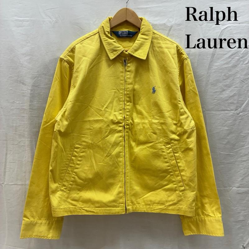 ポロバイラルフローレン Polo by RALPH LAUREN ジャケット、上着 ジャンパー、ブルゾン ポニー 刺繍 コットン ジップアップ ブルゾン スイングトップ L メンズ USED 古着 中古 50161621