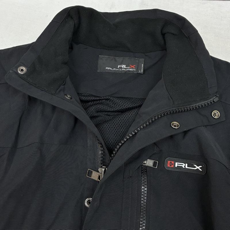 ラルフローレン RALPHLAUREN ジャケット、上着 ジャンパー、ブルゾン RLX 裏メッシュ スタンドカラー ナイロン ジャケット ジップアップ ブルゾン L メンズ USED 古着 中古 50161622