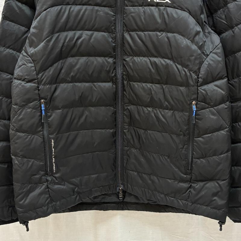 ラルフローレン RALPHLAUREN ジャケット、上着 ダウンジャケット RLX ダブルジップ スタンドカラー ナイロン ダウンジャケット ロゴ プリント L メンズ USED 古着 中古 50161626