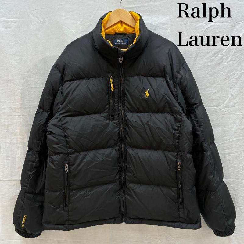 ポロラルフローレン POLO RALPH LAUREN ジャケット、上着 ダウンジャケット ポニー 刺繍 スタンドカラー ジップアップ ダウンジャケット RL/250 L メンズ USED 古着 中古 50161628