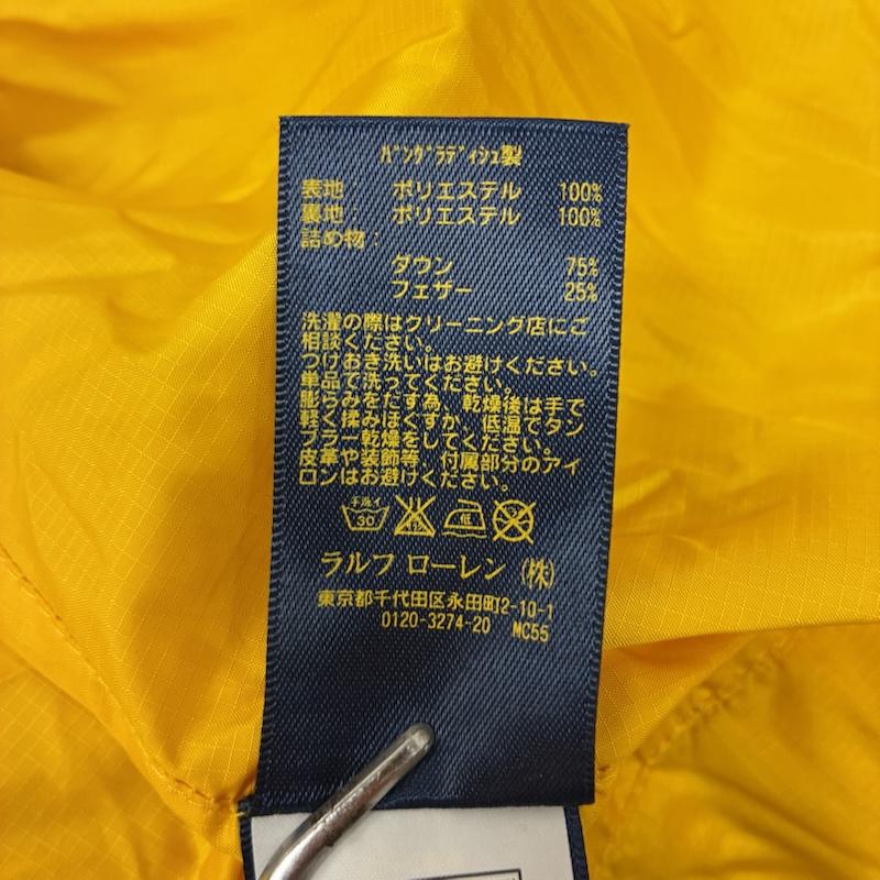 ポロラルフローレン POLO RALPH LAUREN ジャケット、上着 ダウンジャケット ポニー 刺繍 スタンドカラー ジップアップ ダウンジャケット RL/250 L メンズ USED 古着 中古 50161628