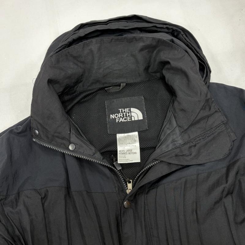 ザノースフェイス THE NORTH FACE ジャケット、上着 ジャンパー、ブルゾン マウンテンパーカー ナイロン ジャケット ジップアップ フルジップ hydroseal ハイドロシール L ワンポイント X ロゴ、文字 X 刺繍 黒 / ブラック / black X 白 / ホワイト / white メンズ USED 古着 中古 50161632