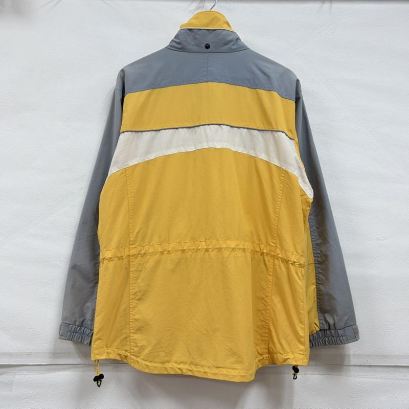 コロンビア Columbia ジャケット、上着 ジャンパー、ブルゾン 00s ハイネック マウンテンパーカー ナイロンジャケット フルジップ ジップアップ M ワンポイント X ロゴ、文字 X 刺繍 黄 / イエロー / yellow X 灰 / グレー / gray メンズ USED 古着 中古 50161634