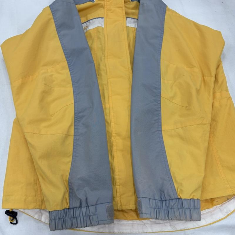 コロンビア Columbia ジャケット、上着 ジャンパー、ブルゾン 00s ハイネック マウンテンパーカー ナイロンジャケット フルジップ ジップアップ M ワンポイント X ロゴ、文字 X 刺繍 黄 / イエロー / yellow X 灰 / グレー / gray メンズ USED 古着 中古 50161634