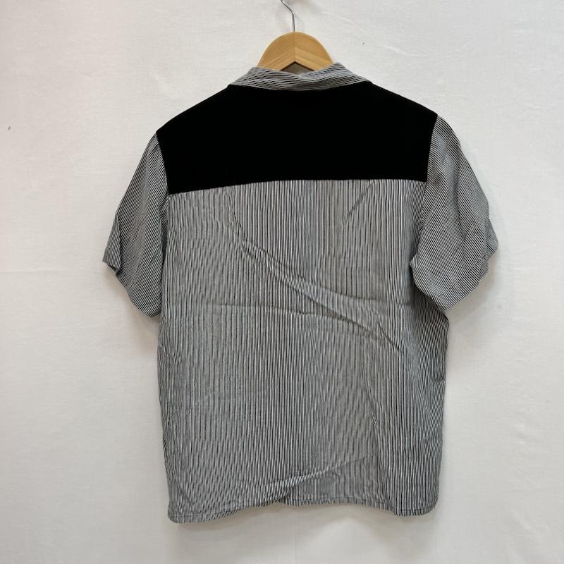 古着 USED シャツ、ブラウス 半袖 COUNTER ACTION ヒッコリー ストライプ 開襟シャツ ロカビリー M 紺 / ネイビー / navy メンズ USED 古着 中古 50161643