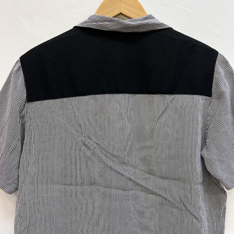 古着 USED シャツ、ブラウス 半袖 COUNTER ACTION ヒッコリー ストライプ 開襟シャツ ロカビリー M 紺 / ネイビー / navy メンズ USED 古着 中古 50161643
