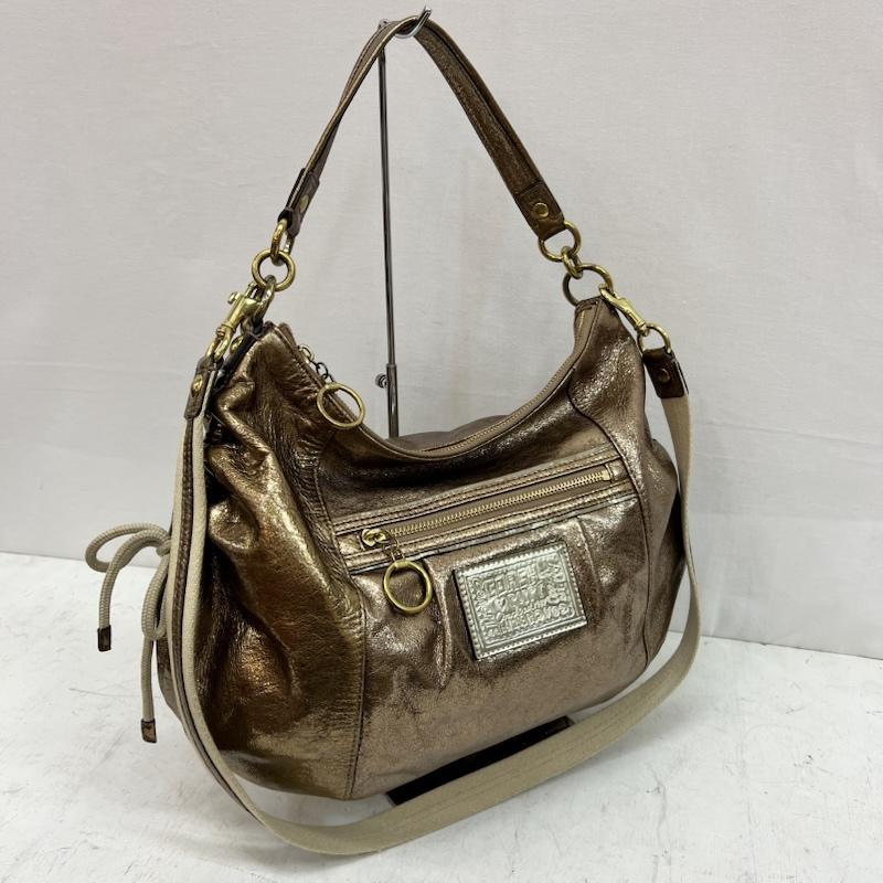 コーチ COACH ショルダーバッグ ショルダーバッグ Poppy ポピー 2way ショルダー y2k メタリックブロンズ - レディース USED 古着 中古 50161659