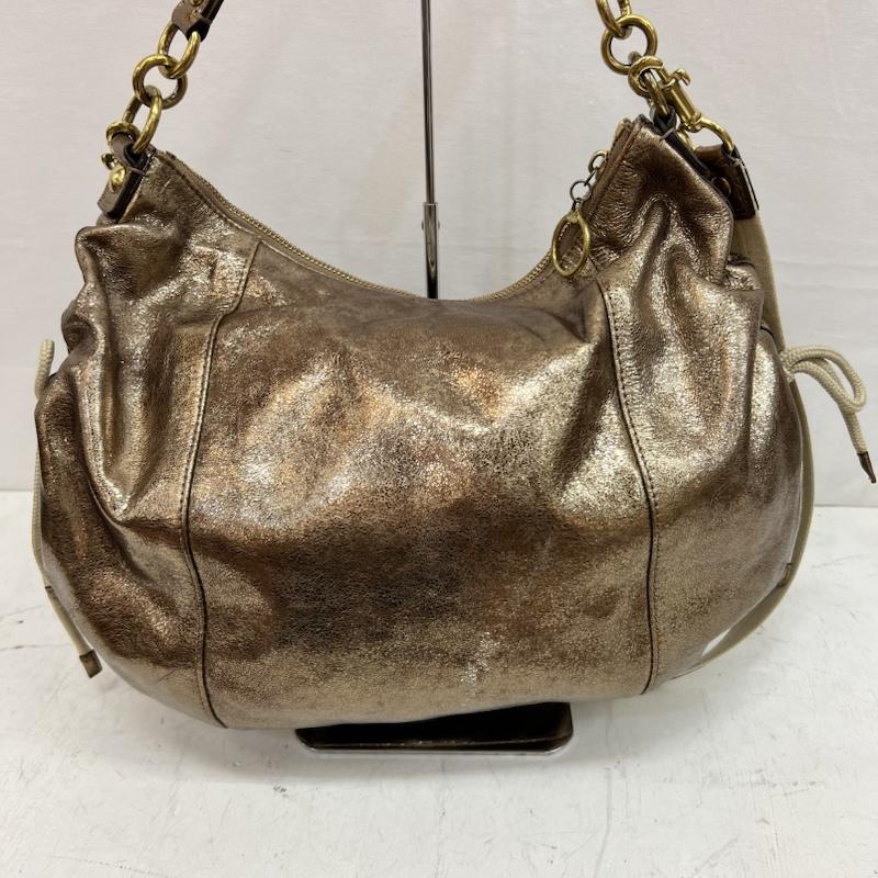 コーチ COACH ショルダーバッグ ショルダーバッグ Poppy ポピー 2way ショルダー y2k メタリックブロンズ - レディース USED 古着 中古 50161659